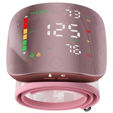 Wrist Blood Pressure Monitors Large, Pink Pearl Monitor