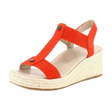 Vionic Calera Womens Sandals Cherry Tomato Nubuck/Fabric