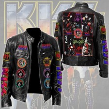 KISS Motorcycle Leather Jacket