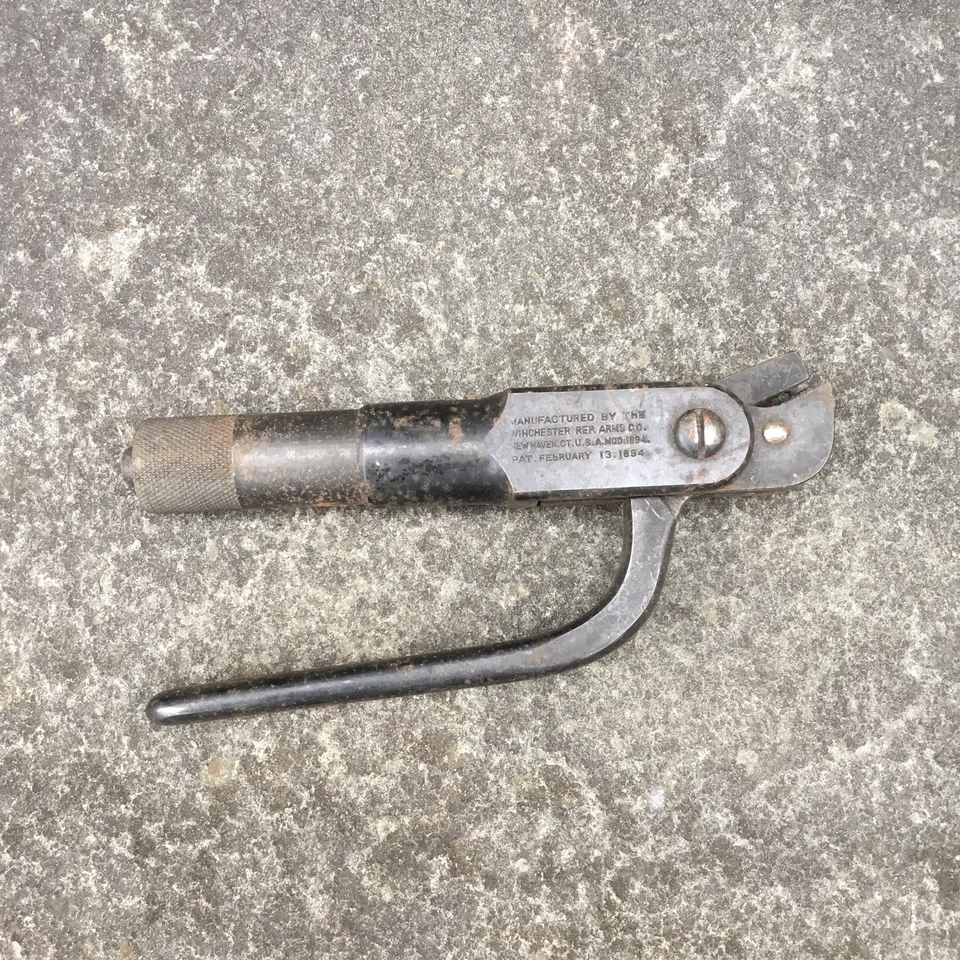 Antigua herramienta de recarga manual Winchester Pat 1894 45 - 90 Foto 2 de 4