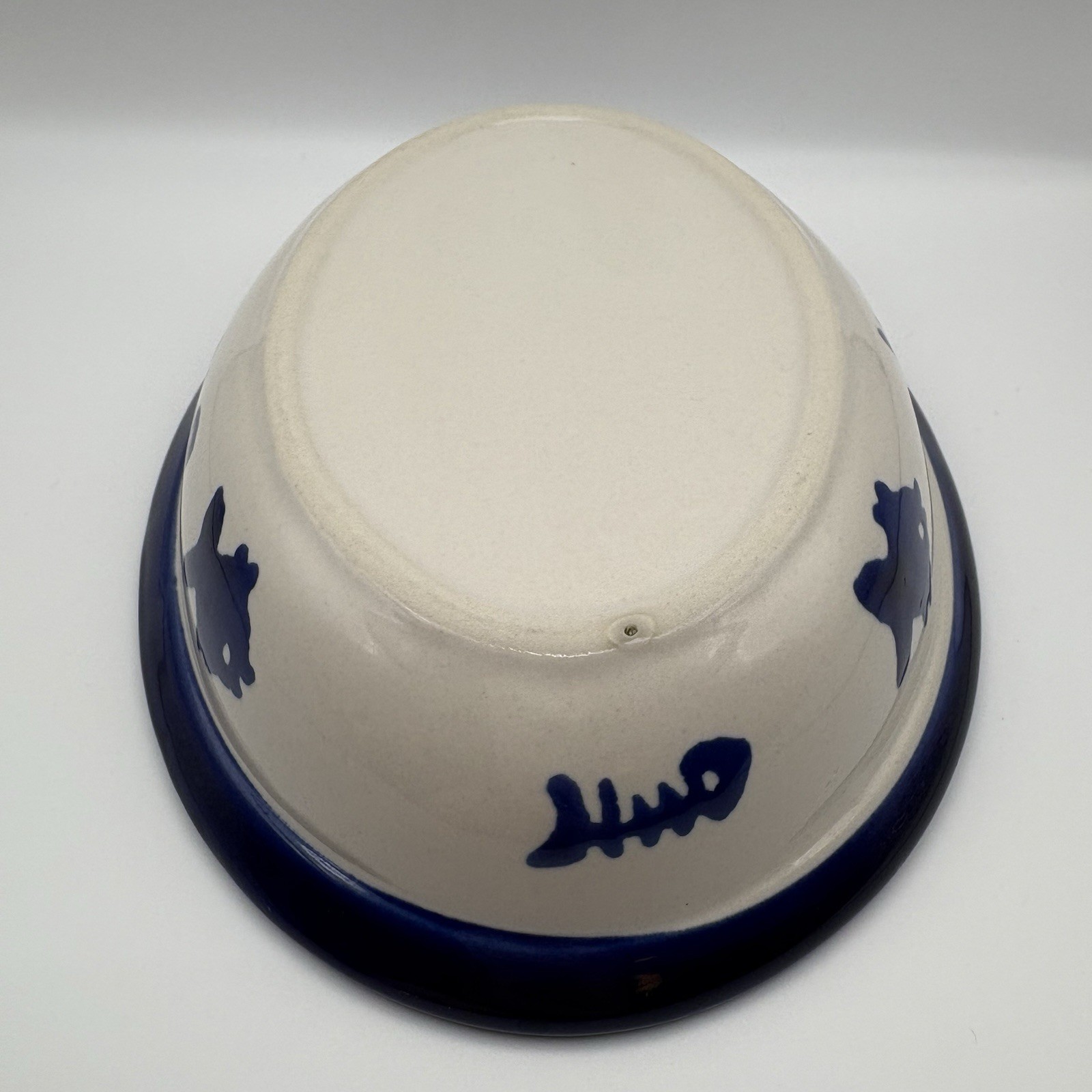 Set of 2 Boots & Barkley Target Oval Cat Bowls Dishes Stoneware 2011