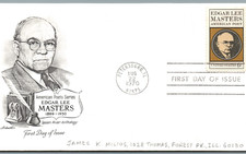 First Day Issue 1970-American Poets Series-EDGAR LEE MASTERS 1869-1950 -pB403