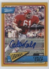 2018 Classics Legends Significant Signatures Gold /49 Curley Culp #139 Auto HOF