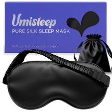 Sleep Mask for 100 Pure Mulberry Silk, 22 Momme 6A Soft Eye Masks for Sleep,...