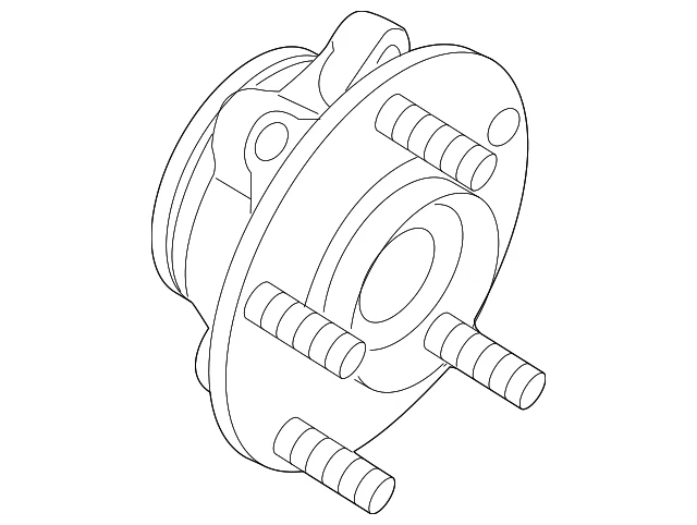 Genuine Nissan Altima Maxima Murano Front Hub Assembly 40202-3JA1A - Image 2 of 4