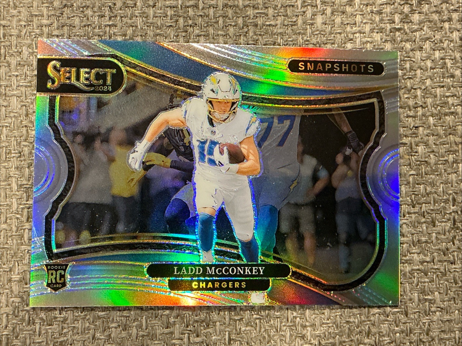 2024 Select Football Ladd McConkey Snapshots Silver Prizm RC 🔥🔥