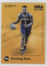 2019-20 Panini NBA Hoops Arriving Now Zion Williamson #2 5z8