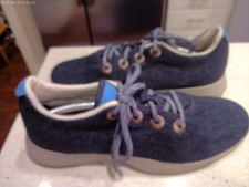 men's allbirds dark blue Wool Runner shoes sneakers size 13 near-perfect condtn