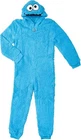 Kids Youth Licensed Sesame Cookie Monster Halloween Cosplay Costume Jumpsuit