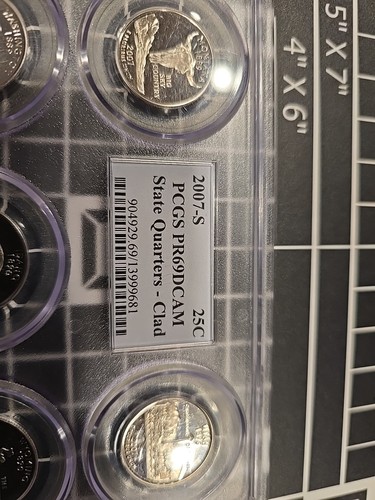 2007 S PCGS PR69DCAM STATE QUARTERS -CLAD - Picture 2 of 3