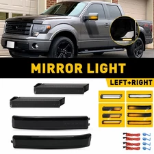 4X Sequential For Ford F-150 Raptor LED Under Side Mirror Turn Signal Lights EXD