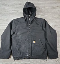Carhartt Super Dux Rain Defender Jacket Mens Large Sherpa Lined Relaxed Fit Coat