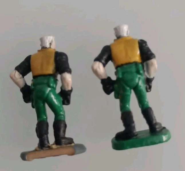 1998 Kenner Small Soldiers Mini Micro 1"Figure Major Chip Hazard Attack Zone 2pz - Immagine 4 di 4
