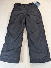 Columbia Ice Slope II Ski Pants Youth Boys Girls Size XS Waterproof Black NWT