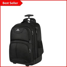 Mochila con ruedas resistente al agua para portátiles de 18 pulgadas - Ideal para viajar