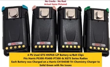 4 Pk Used GTS HNPA9-LiP LITHIUM POLYMER Batty XG75/P7300/P5500/P5400/5300 Harris