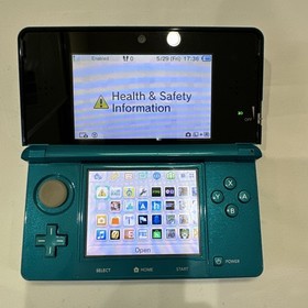 *TESTED* JAPANESE Nintendo 3DS Aqua Blue Console Complete In Box CIB #G65