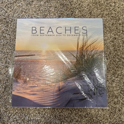 2024-2025 Beaches Large Hanging Wall Calendar NEW size 12 x12 