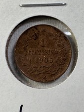 1905/0 Italy 1 Centesimo Bronze Coin