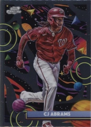 2025 Topps #122 CJ Abrams, Washington Nationals - Holo Foil 