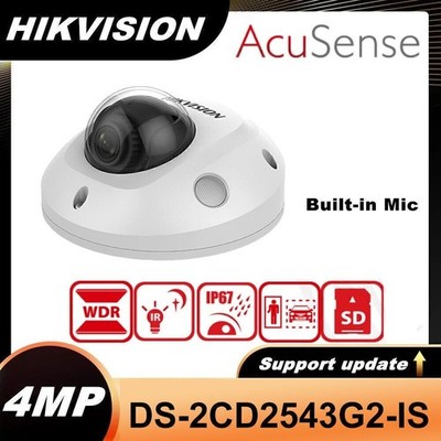 Original Hikvision DS-2CD2543G2-IS 4MP AcuSense Mic H.265+ IR POE Dome Camera