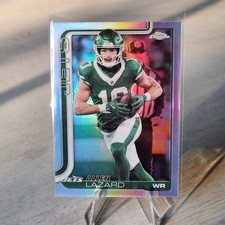 2025 Topps Chrome Football ALLEN LAZARD Refractor Jets Packers NFL 