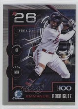 2025 Bowman Bowman Scouts Top 100 Chrome Emmanuel Rodriguez #BTP-26 0s2w