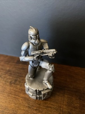 CLONE TROOPER PAWN - Chess Set Replacement Piece 2005 STAR WARS SAGA / Statue