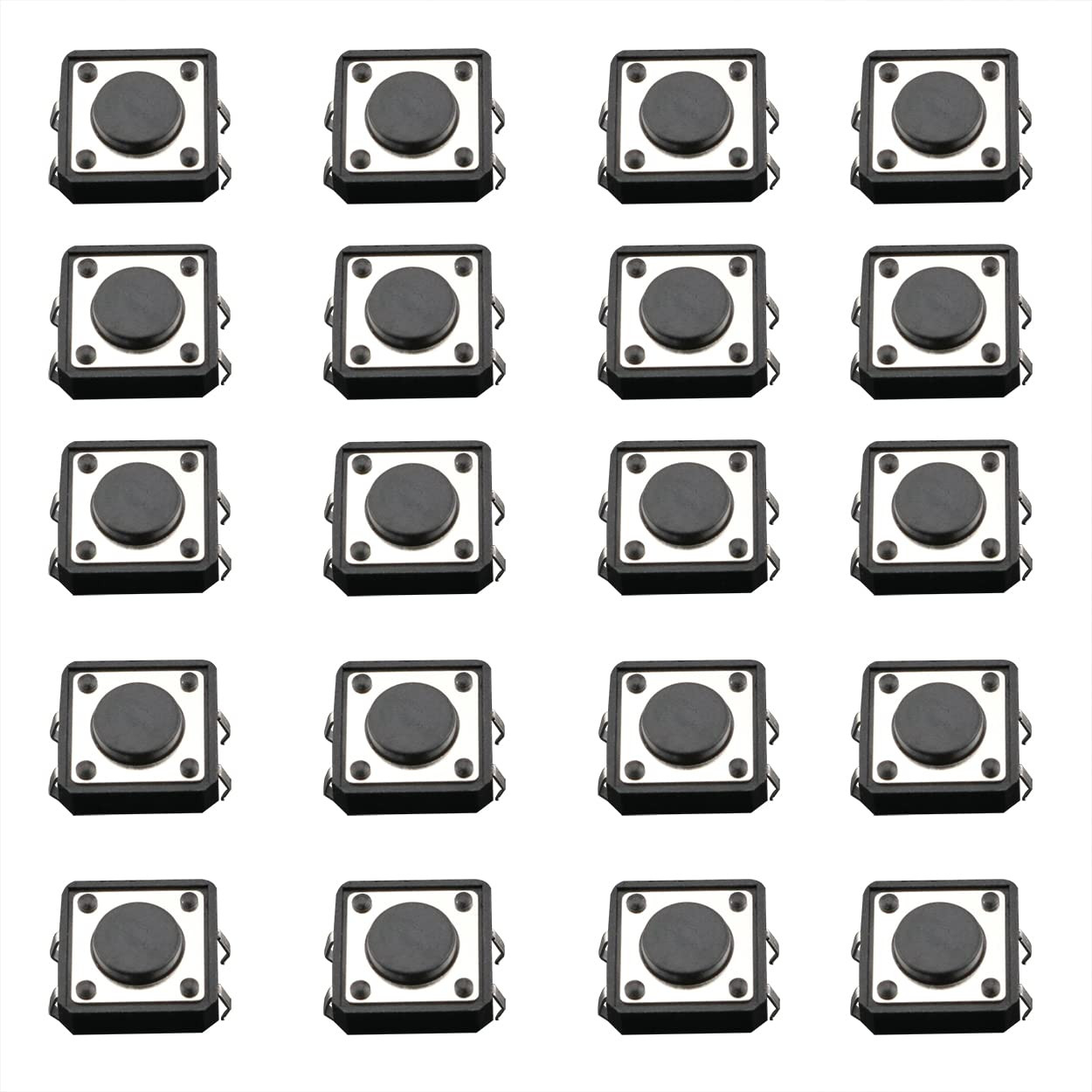 12X12X4.3Mm Panel Micro PCB Momentary Tactile Tact Push Button Switch DIP 25PCS