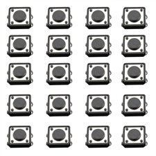 12X12X4.3Mm Panel Micro PCB Momentary Tactile Tact Push Button Switch DIP 25PCS