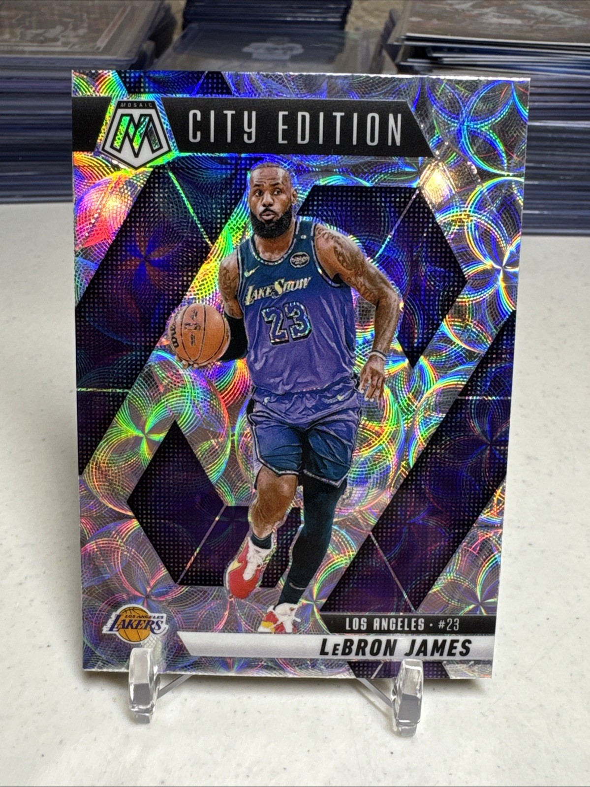 2024-25 Panini Mosaic - City Edition LeBron James #286 International Mosaic...