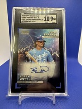 Bobby Witt Jr 2023 Topps Stadium Club /25 Auto SGC 9 Chief Fantasy Professionals