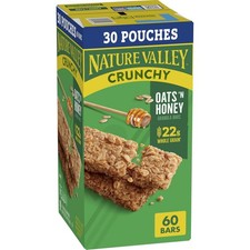 Crunchy Oats 'n Honey Granola Bars 60 Bars 44.7 oz 30 Pouches