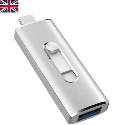 Dual 2-in-1 USB C Flash Drive - 128GB High-Speed Datenübertragungslösung