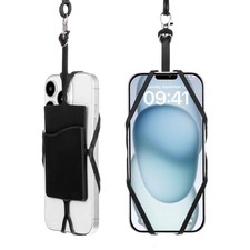 2 Pack Universal Silicone Cell Phone Lanyard Neck Strap Crossbody Phone Lanyard
