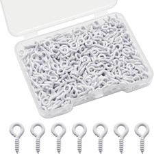 400pcs 10x5mm Mini Screw Eye Pins Hooks for Jewelry Crafts DIY