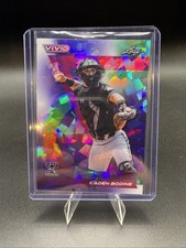 2024 Leaf Vivid Baseball Caden Bodine Base # 72 Navy Blue Crystal 3/7