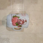 Vintage 80s Anchor Hocking American Greeting Strawberry Shortcake Milk Glass Mug