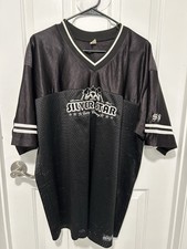 Silver Star Casting Company Mesh Jersey Shirt Y2k Grunge Skater XL Black VTG