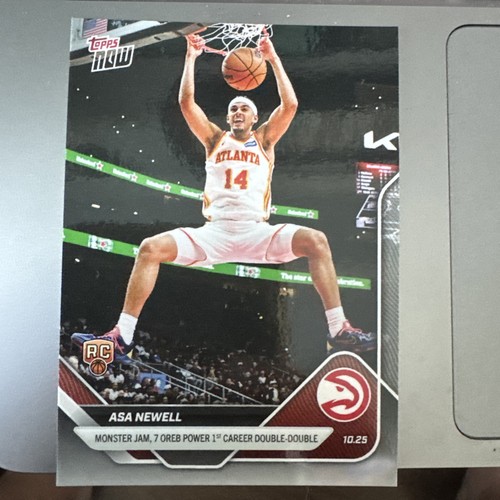 Atlanta Hawks – Asa Newell - 2025-26 NBA Topps NOW® - Card 25 - PR: 419