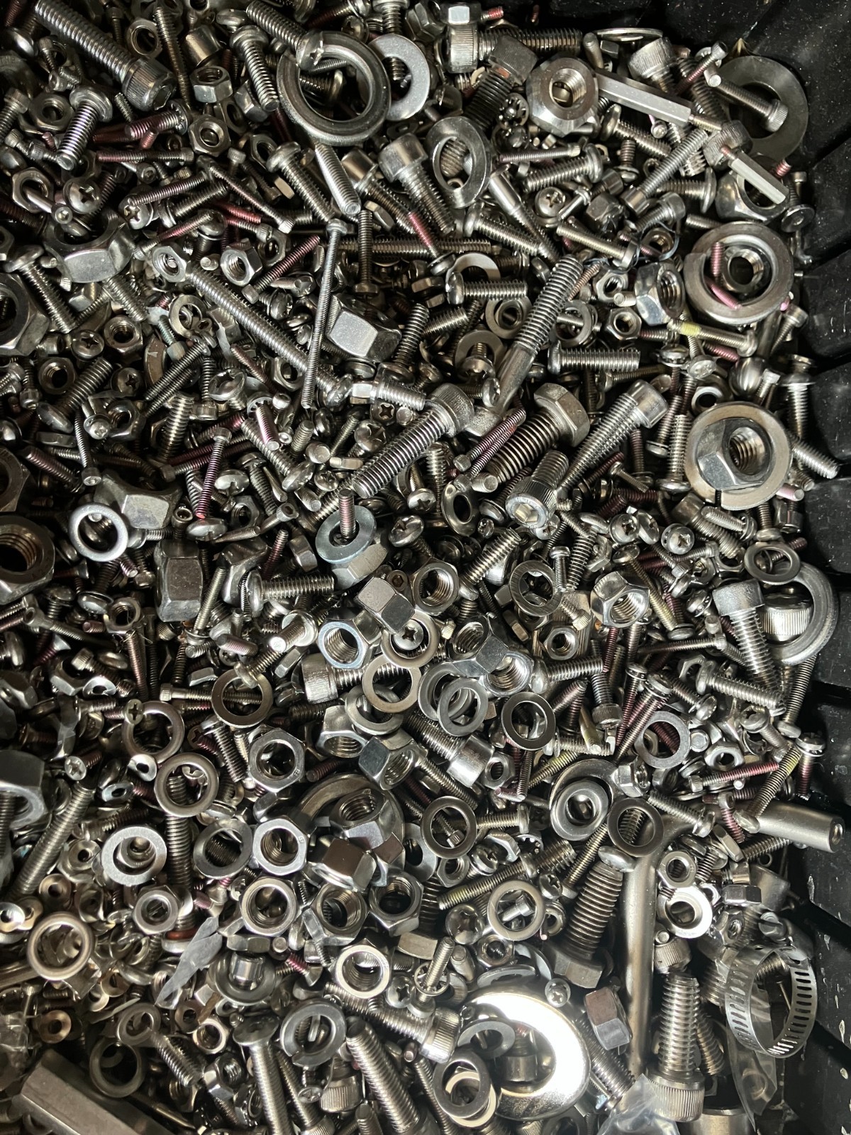 6 + LBS MISC STAINLESS STEEL HARDWEAR NUTS, BOLTS, WASHERS, SCREWS