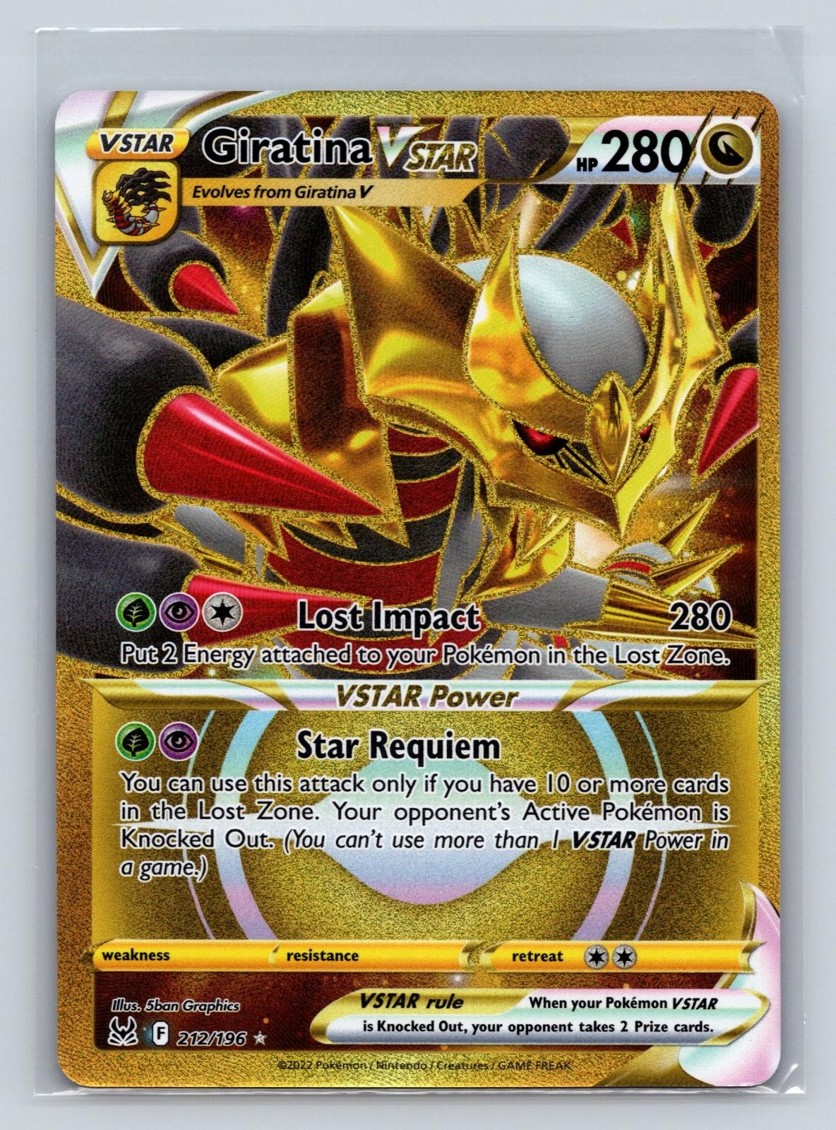 2022 Pokémon Giratina V ギラティナv SR Giratina V (Alternate Full Art) - SWSH11: Lost Origin - Pokemon