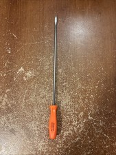 Snap On Orange Handle Long Flat Tip Screwdriver Sdd4120 Usa Owners Markings Snap On Orange Handle Long Flat Tip Screwdriver Sdd4120 Usa Owners Markings