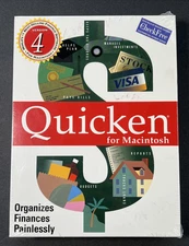 Intuit Quicken Version 4 For Macintosh - Brand New Sealed In Box - 3.5” Floppy