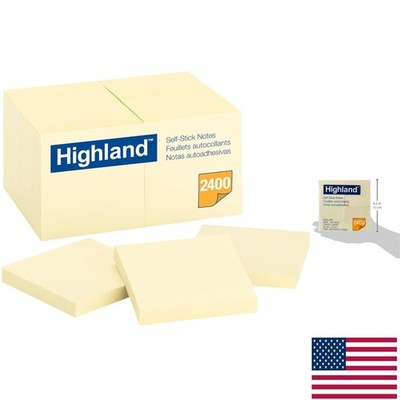 Organize Your Thoughts - 3 Inch Yellow Sticky Notes, Set of 24 for Quick Notes