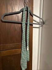 Vineyard Vines Martha's Vineyard Boys Youth Silk Green Tie Santa Fishing Preppy