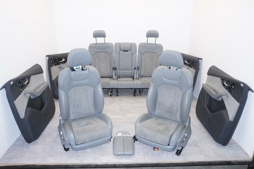 Audi Q7 4M Lederausstattung Sportsitze Sitzausstattung Grau Leder Alcantara