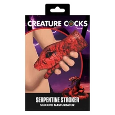 Creature Cocks Serpentine Stroker-Red Mastubator