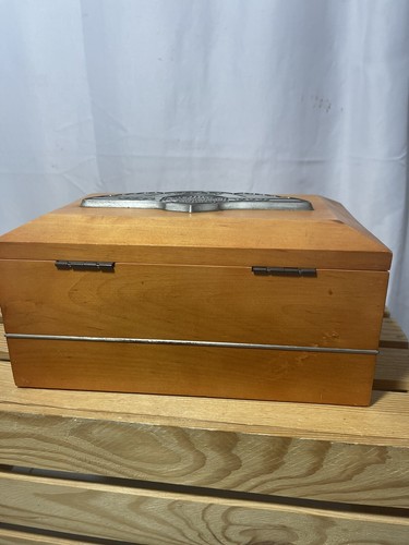 š„Harley-Davidson 100th Anniversary Wood Jewelry Box VTG 2003 HALLMARKš„ - Picture 9 of 22