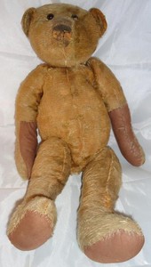 Vtg 1920 German Teddy Bear Large 17 Hump Back Mohair Jointed Ideal Cloth Nose Ebay